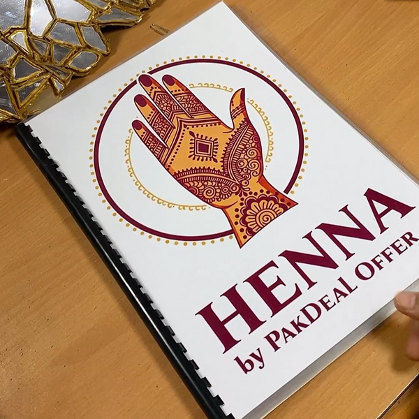 Mehandi Reusable Practice Book
